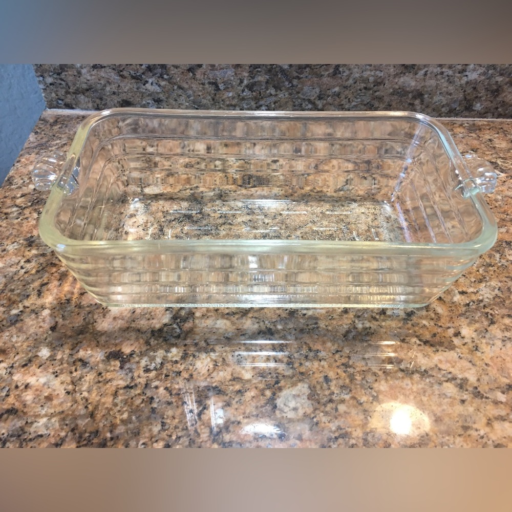 Vintage Glasbake Clear Loaf Pan